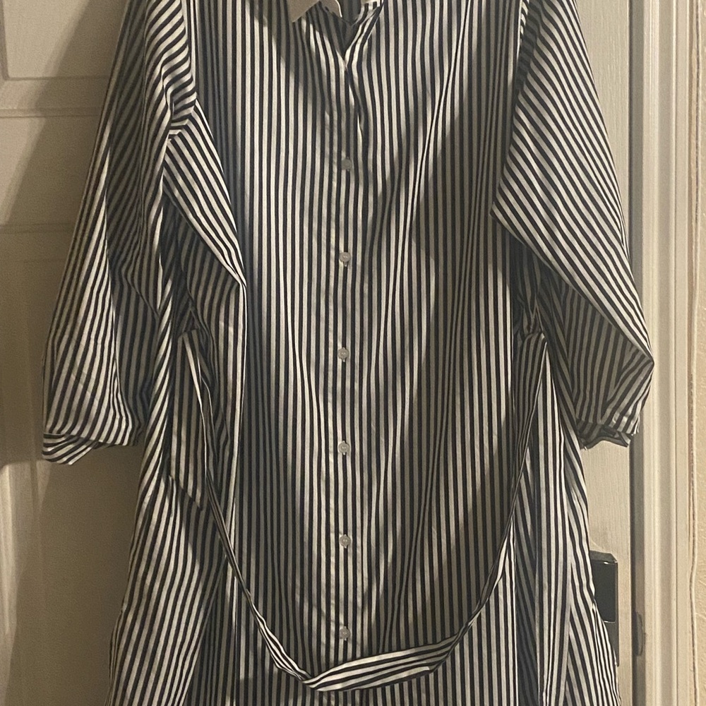 Striped Button-Up Shirt